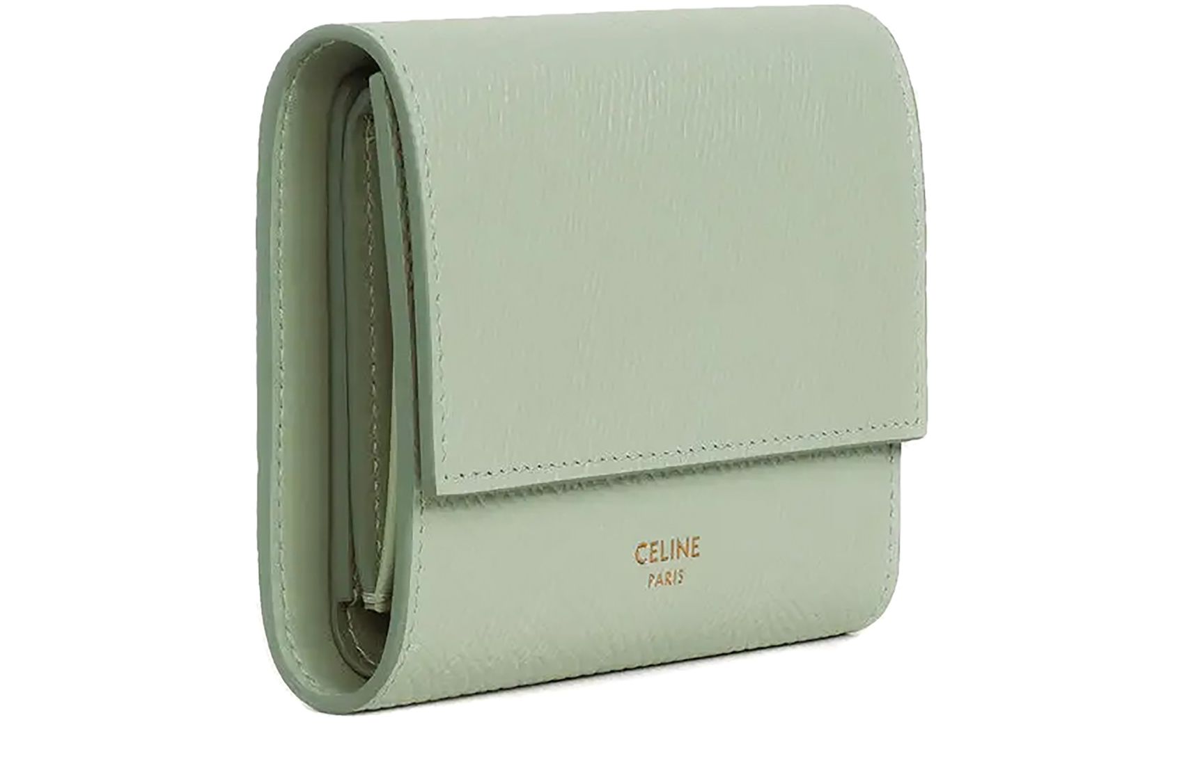 CELINE ウォレット AUTHENTIC CELINE Triomphe Compact Wallet Tri-fold wallet
